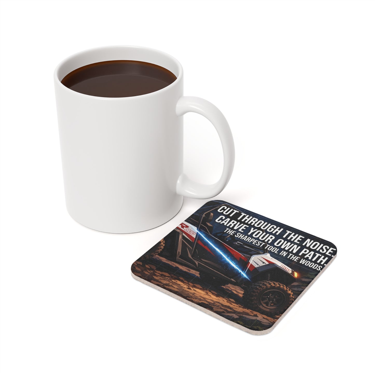 Off-Road UTV Cork Coaster — "Cut Through The Noise, Carve Your Own Path"