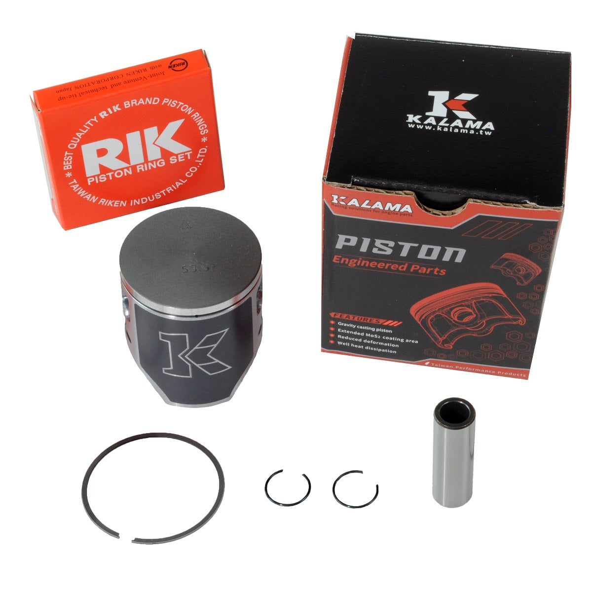KALAMA Engine Rebuild Kit for Suzuki RM125 Crankshaft Piston Main Bearins Oil Seal Kit 2001~2003