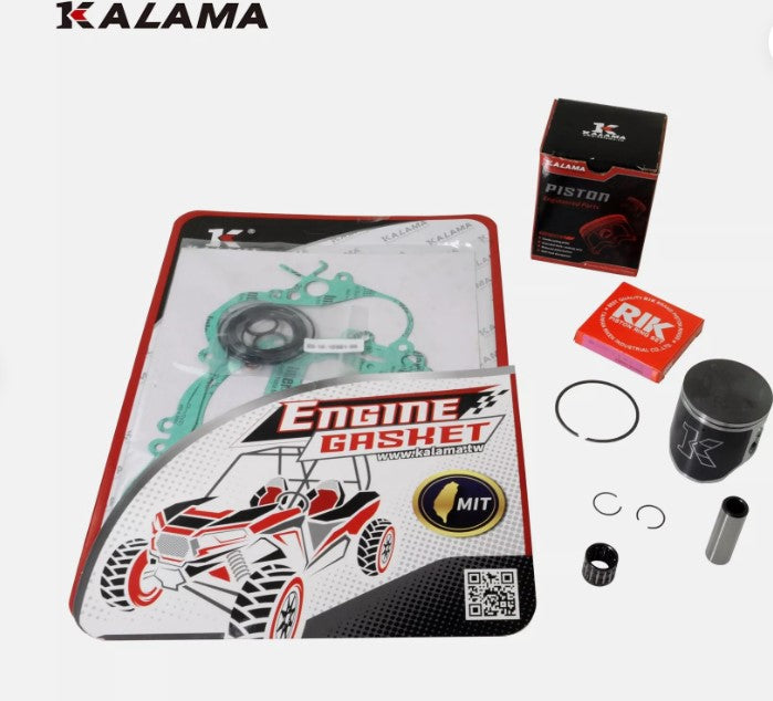 Top End Piston Kit, NRB, Complete Top & Bottom End Engine Gasket Set for Yamaha YZ125 2002 2003 2004