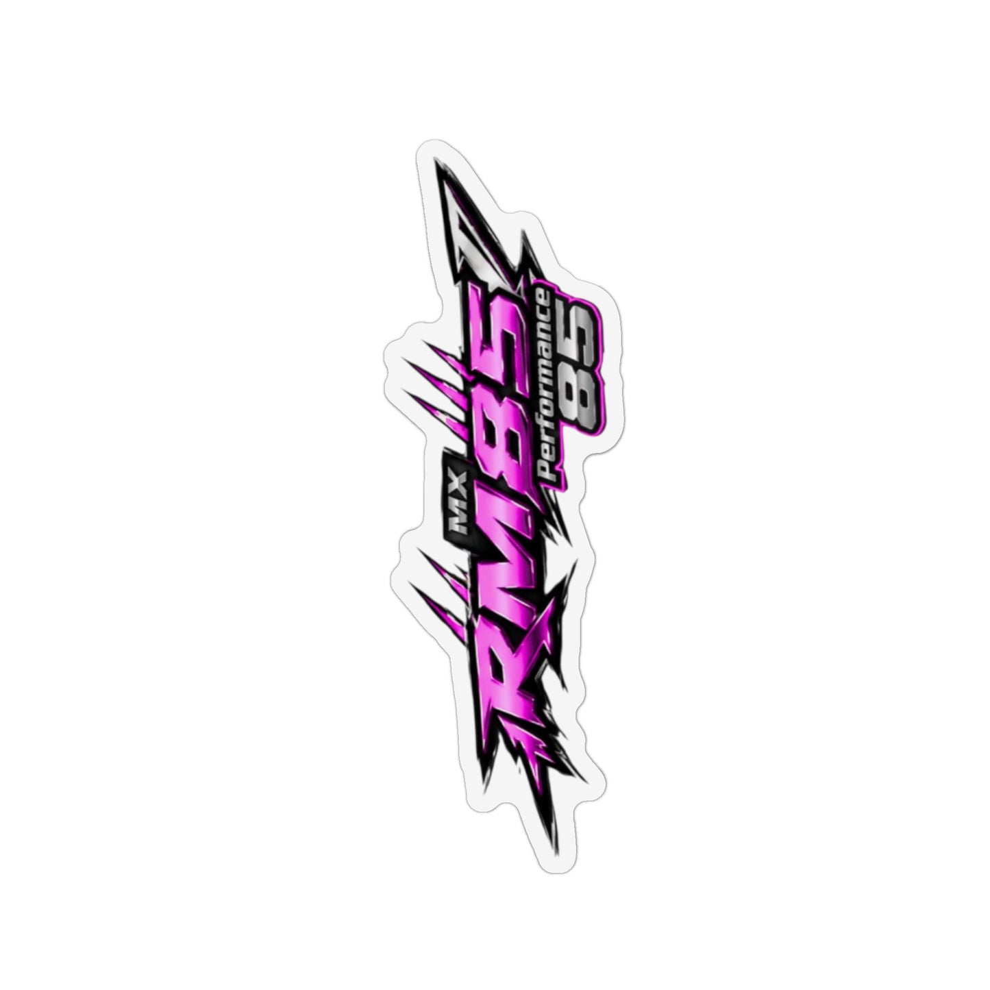 Custom Shape Magnet — 'TRM85 Racing' Neon Pink MX Logo