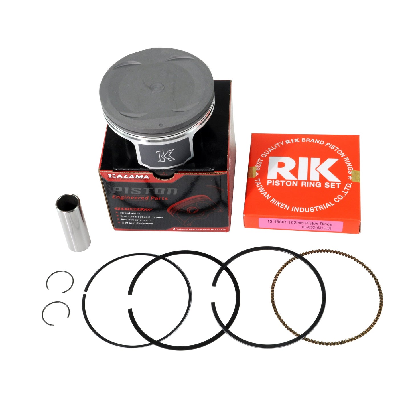 Kalama Top End Kit Cylinder Piston Gasket Kit for Yamaha Grizzly 700 2007~2013 / Rhino 700 2008~2013