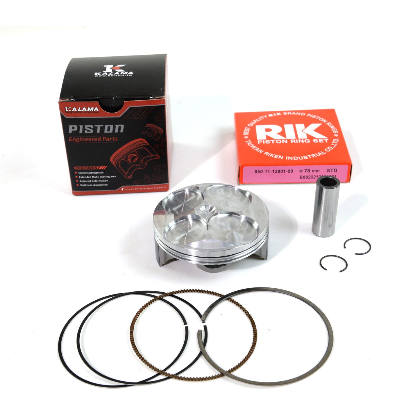 KALAMA 77.96MM Forged Piston Kit for Honda CRF250R 2004-2007 / CRF250X 2004-2013