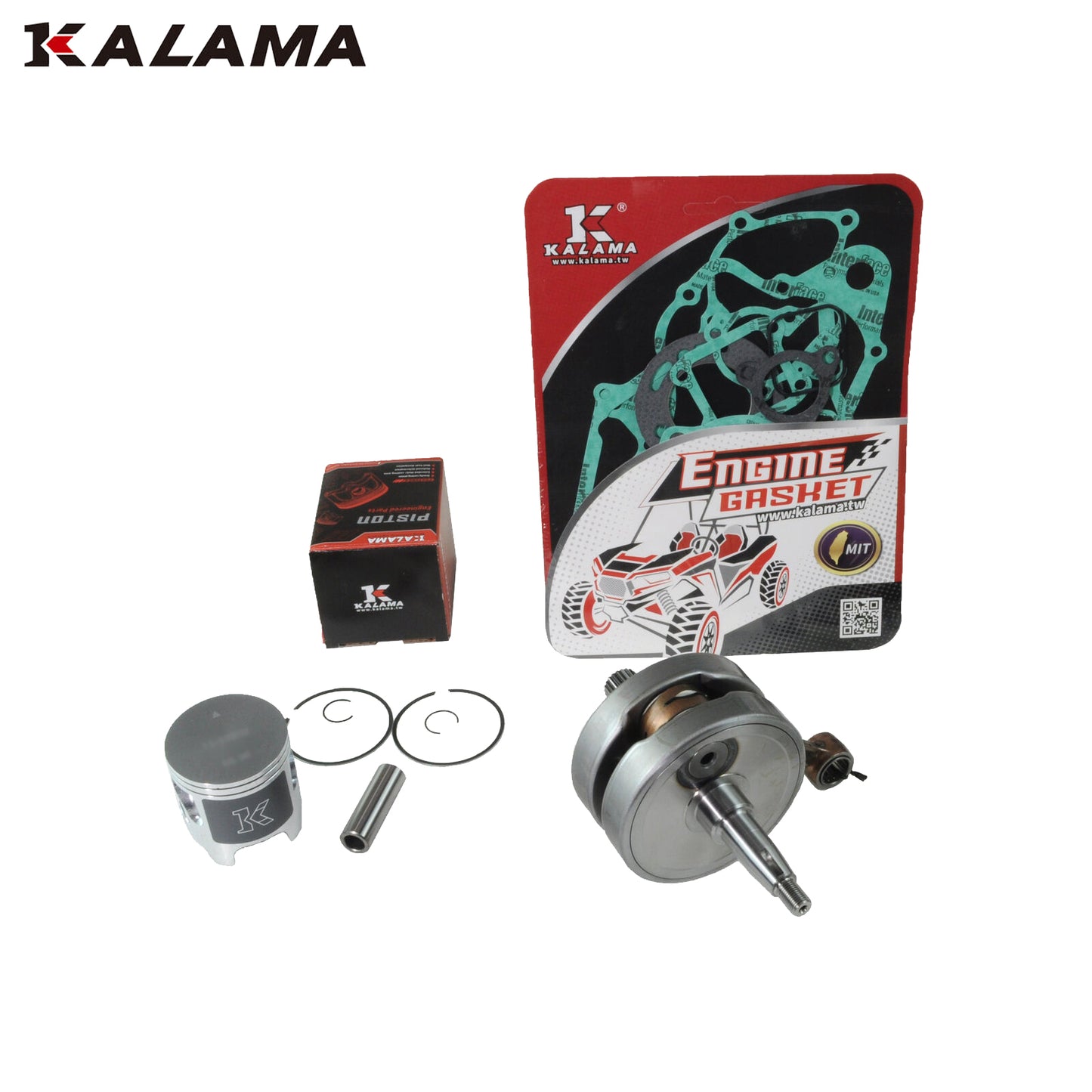 KALAMA Engine Rebuild Kit for Honda CR250R Crankshaft Piston Gaskets 1997-2001