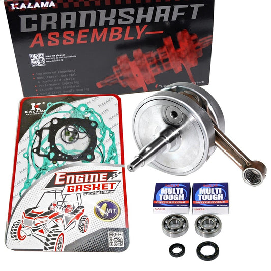 Kalama Crankshaft Crank Maing Bearing Oil Seal Engine Gasket Set for Honda CR250R 1992~2001