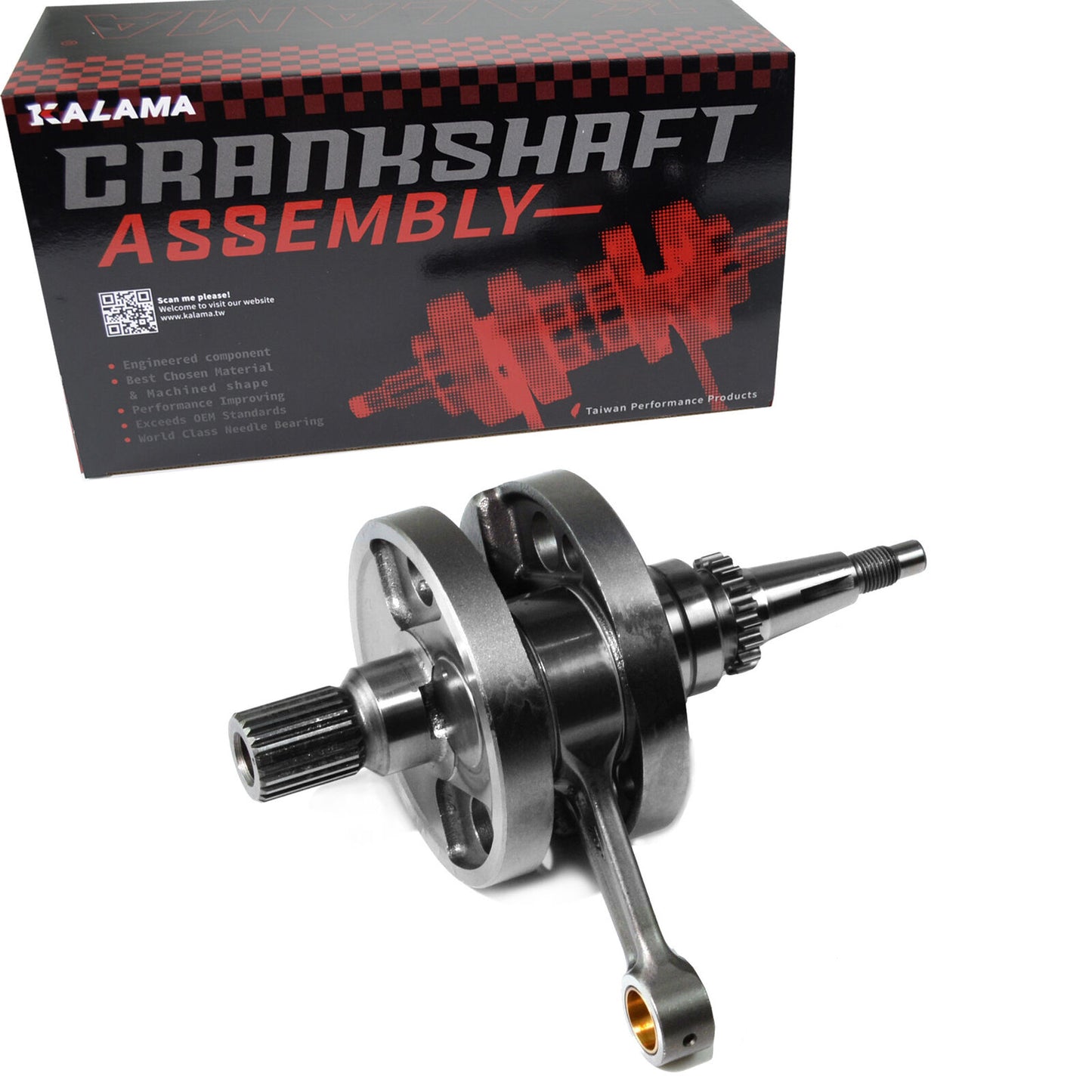 KALAMA Engine Rebuild Kit for Honda CRF 250R Crankshaft Cylinder Forged Piston 04~07