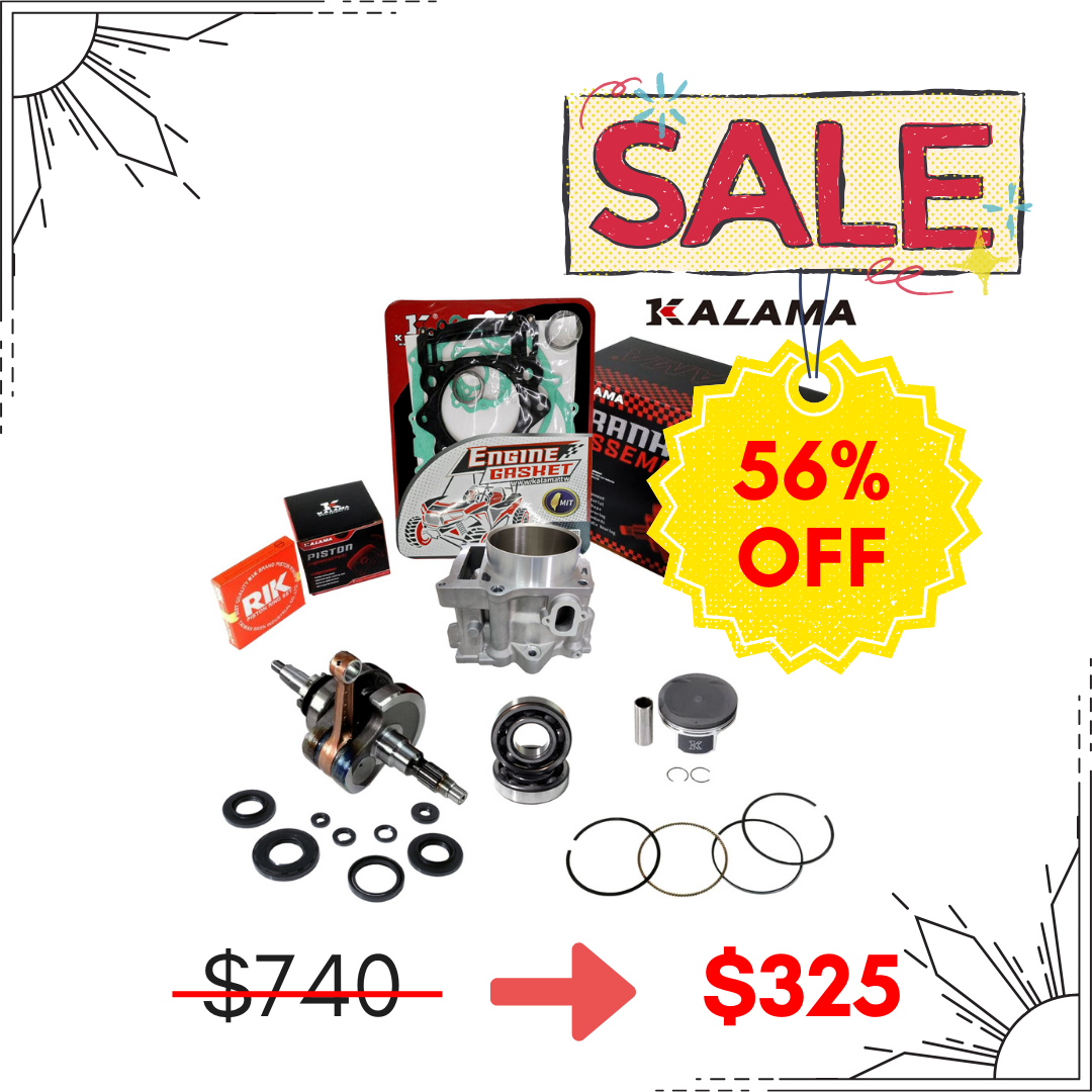 Engine Rebuild Kit for Yamaha Grizzly 700 W/ Main Bearing & Oil Seal Kit 08~13