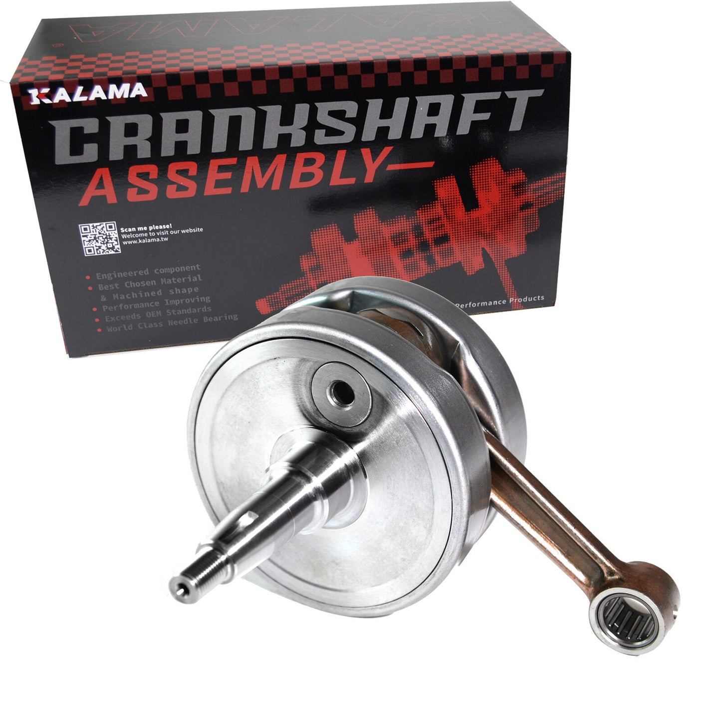 KALAMA Engine Rebuild Kit for Honda CR250R Crankshaft Main Bearing Piston Gasket Set 1997-2001