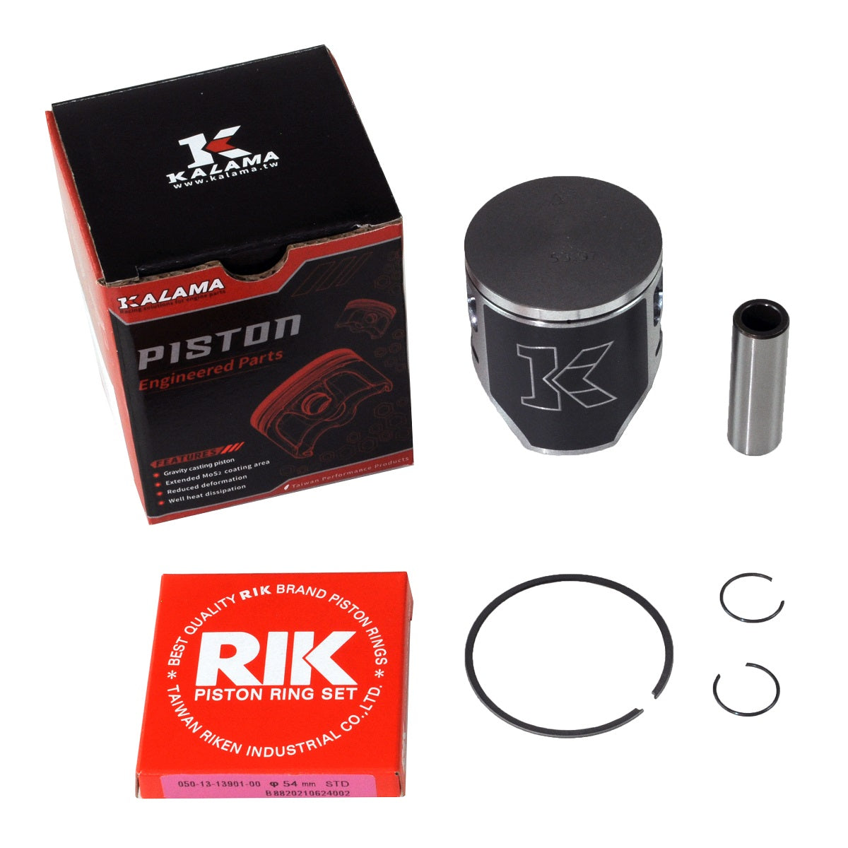 KALAMA Engine Rebuild Kit for Suzuki RM125 Crankshaft Piston Main Bearins Oil Seal Kit 2001~2003