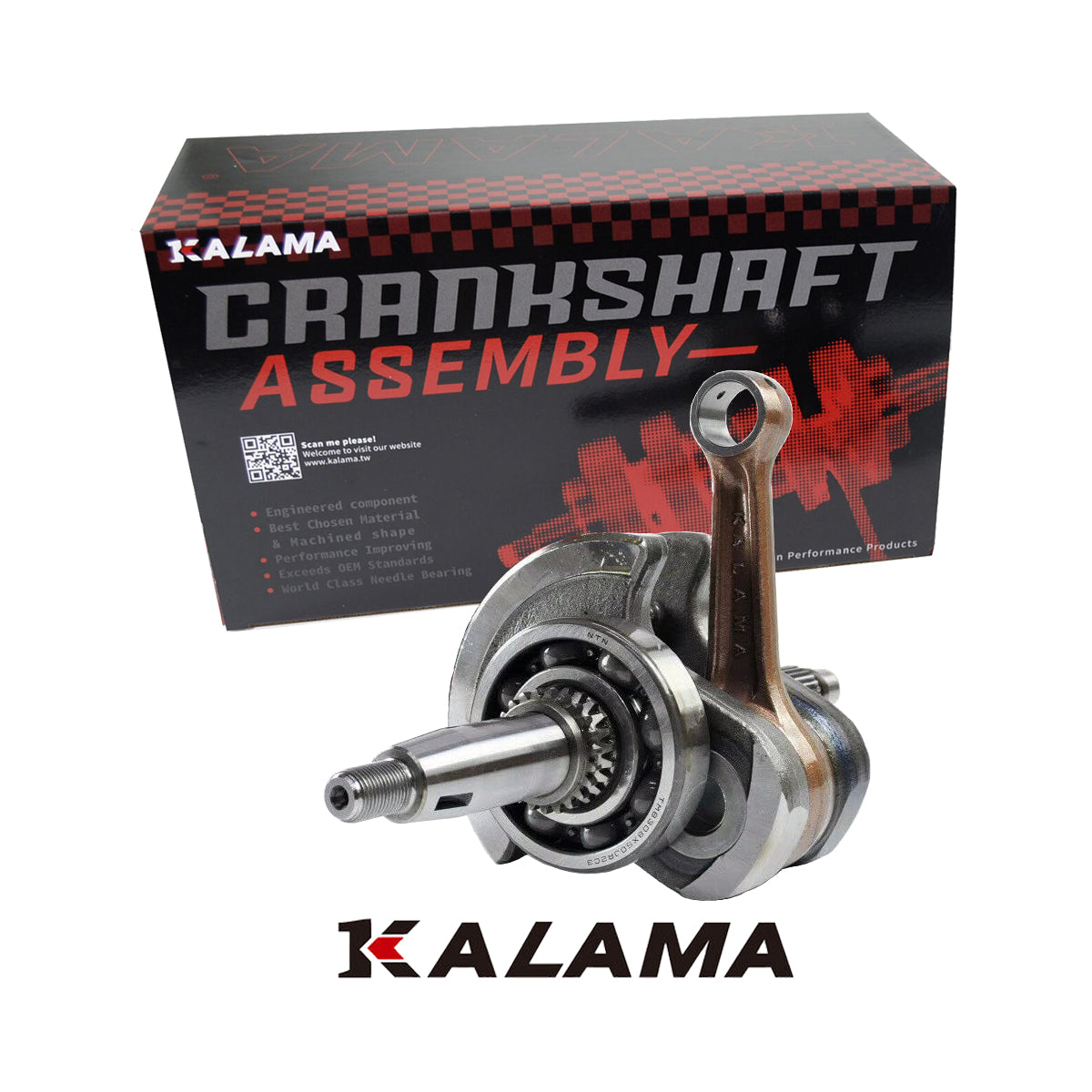 Kalama Engine Rebuild Kit for Yamaha Grizzly 700 Crankshaft Main Bearings Oil Seals Piston Gakset Kit 08~13