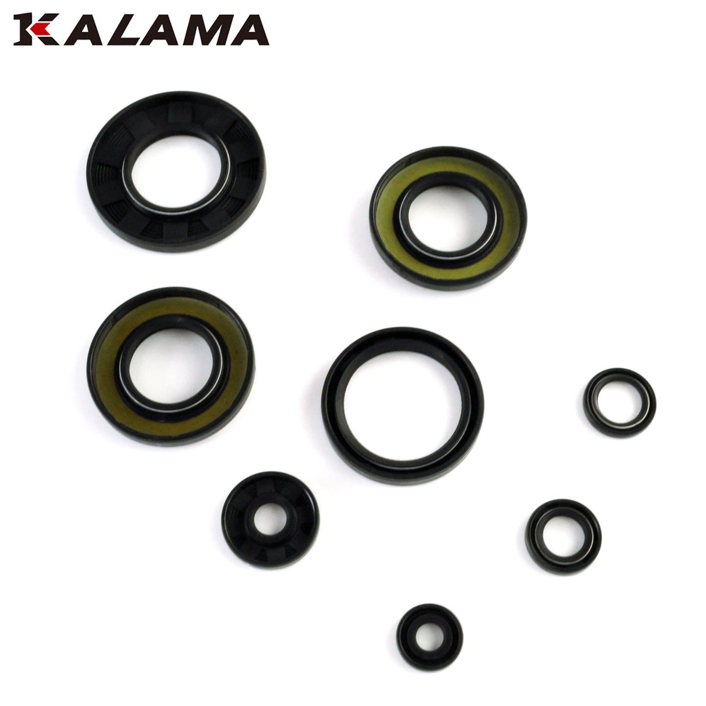 Kalama Engine Rebuild Kit for Yamaha Grizzly 700 Crankshaft Main Bearings Oil Seals Piston Gakset Kit 08~13