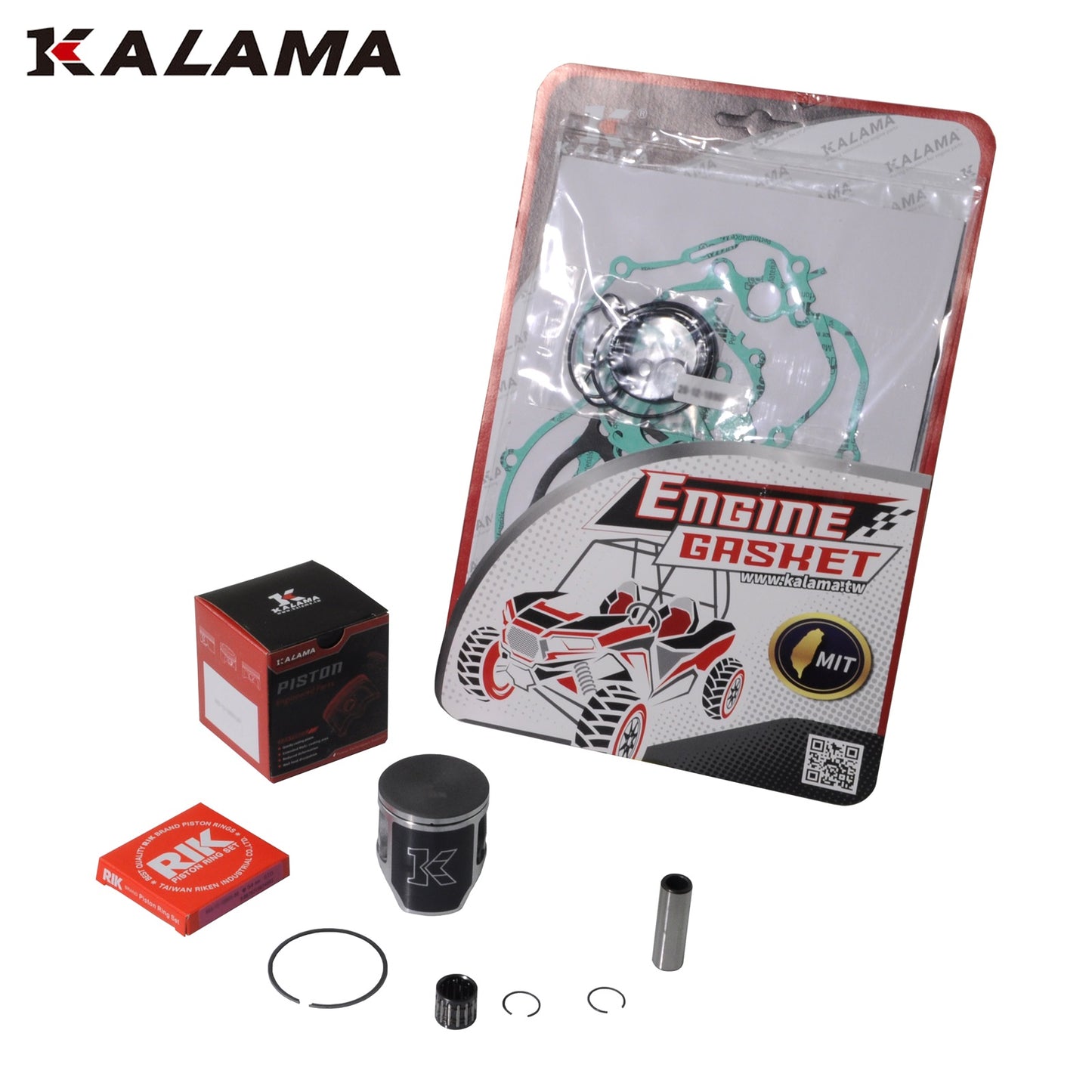 Kalama Piston Kit & Complete Engine Gasket Set for Yamaha YZ 125 2005~2021
