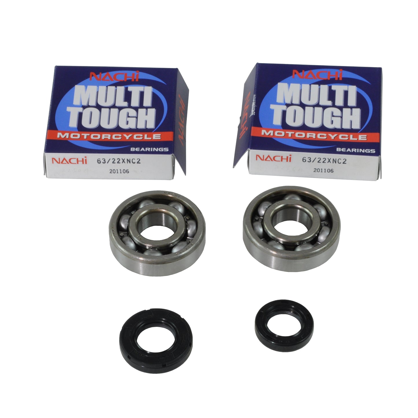 Nachi Crankshaft Main Bearing & Oil Seal Kit for Honda CR85R 2003~2007 / CR85RB 2003~2007