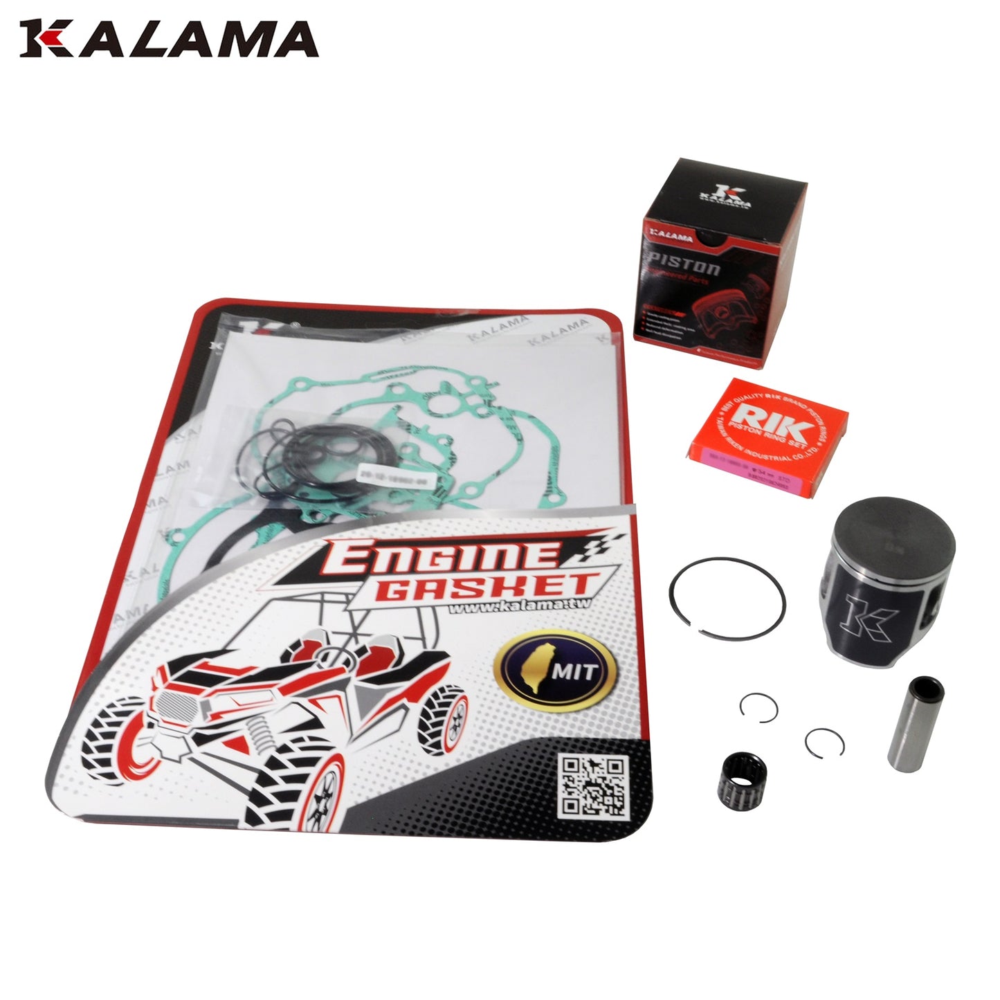Kalama Piston Kit & Complete Engine Gasket Set for Yamaha YZ 125 2005~2021