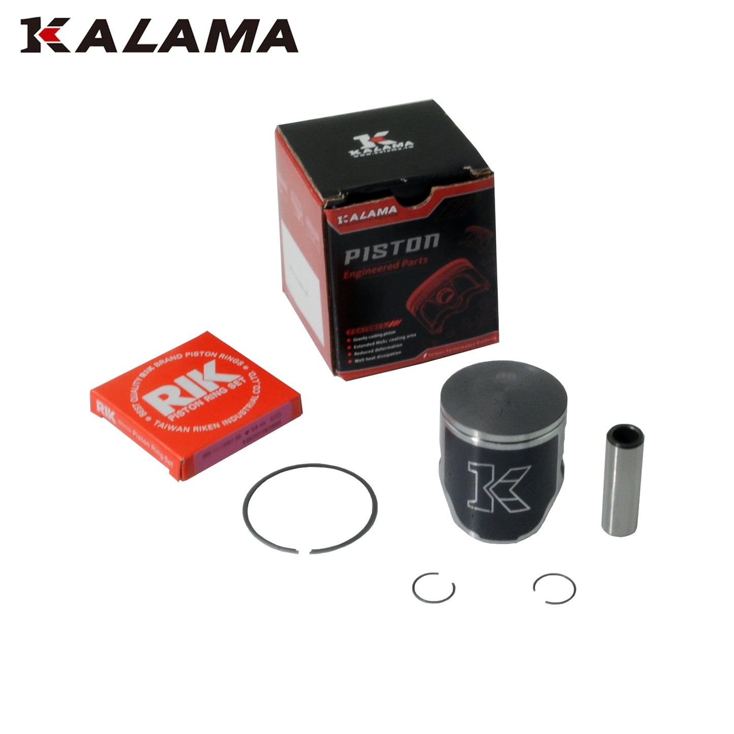 Engine Rebuild Kit for Yamaha YZ125 Cylinder, Cylinder Head, Studs, Power Valves, Piston Kit, Gasket Set 1998~2001