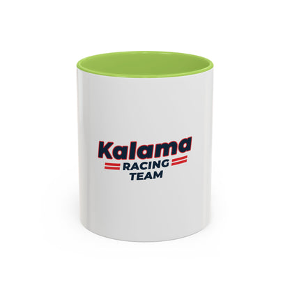 Kalama Racing Team Accent Coffee Mug – Retro Motorsport Design (11/15 oz)