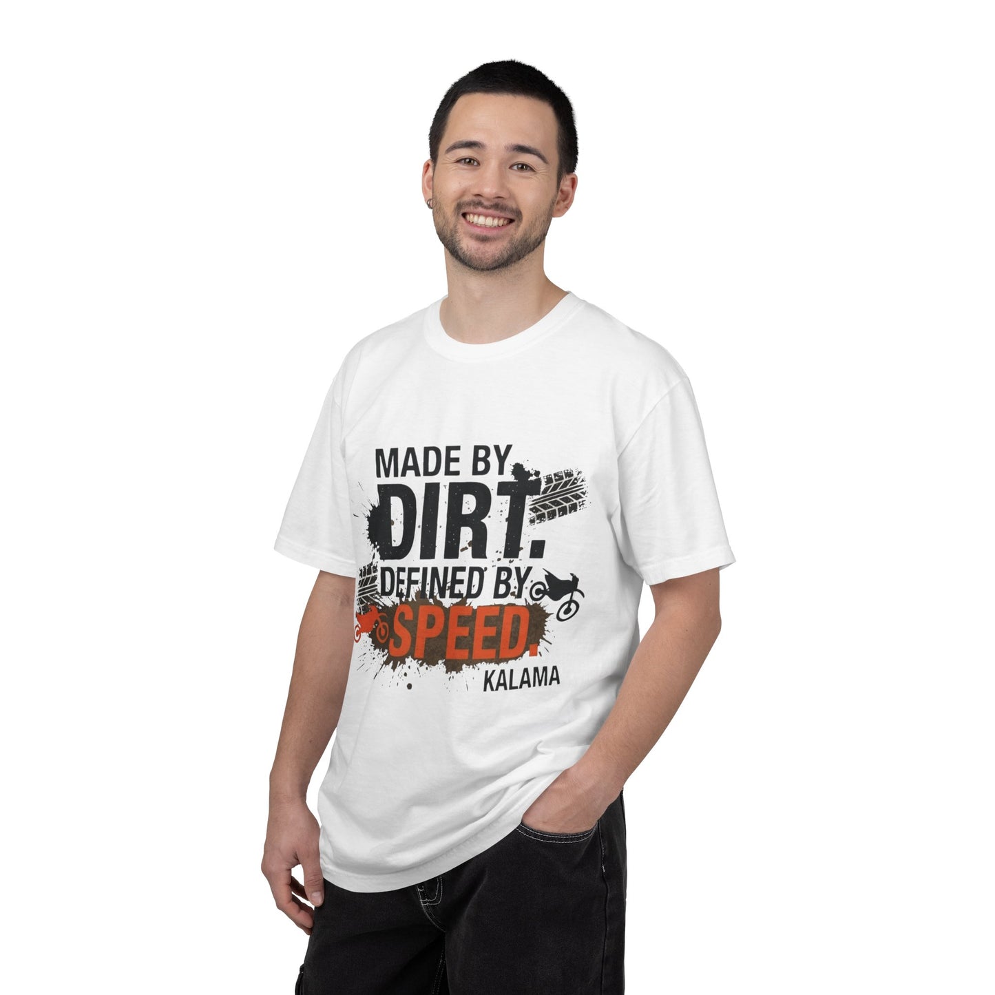 Motocross T-Shirt — "Made by Dirt, Defined by Speed" Off-Road Racing Tee