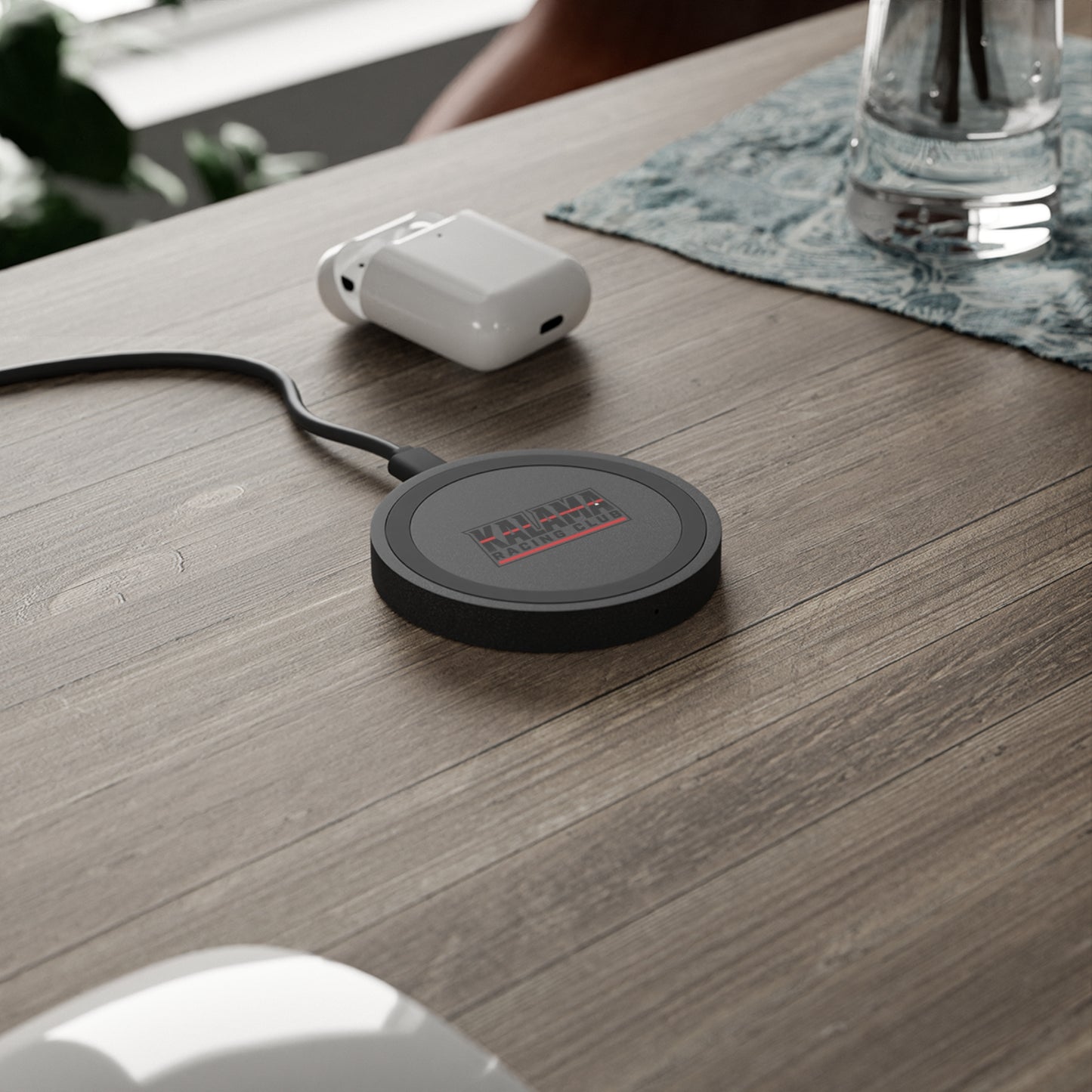 Wireless Charging Pad — Kalama Racing Club Logo