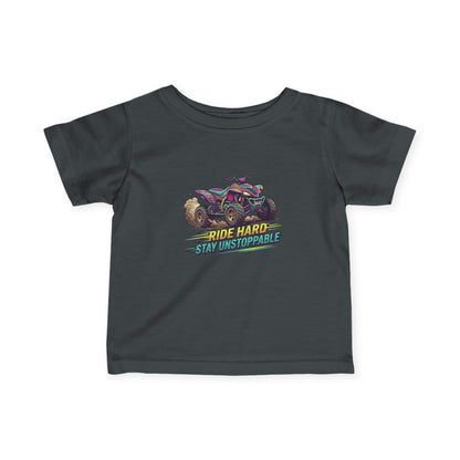 Infant Tee — "Unstoppable" ATV Racer Baby T‑Shirt