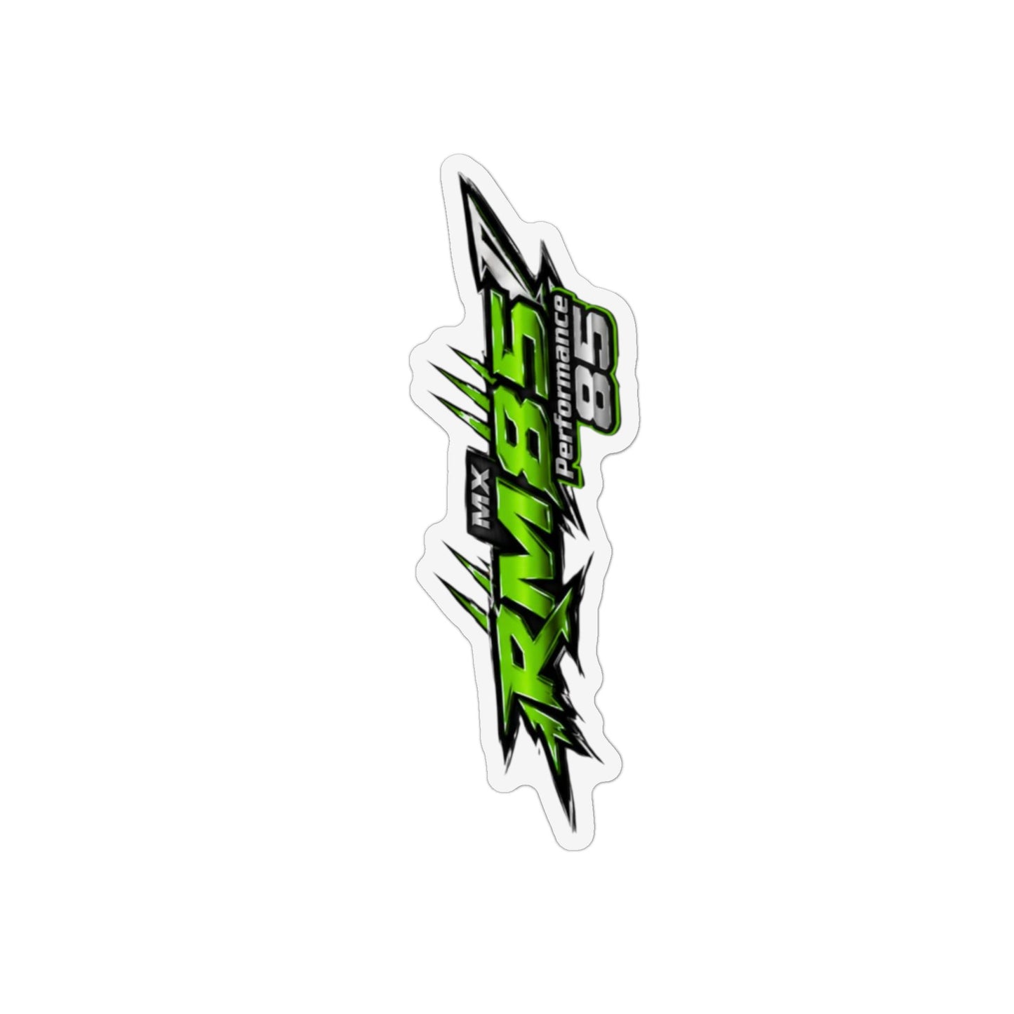 RM85 Die-Cut Magnet — Green 'RIMS 85' Racing Sticker Magnet
