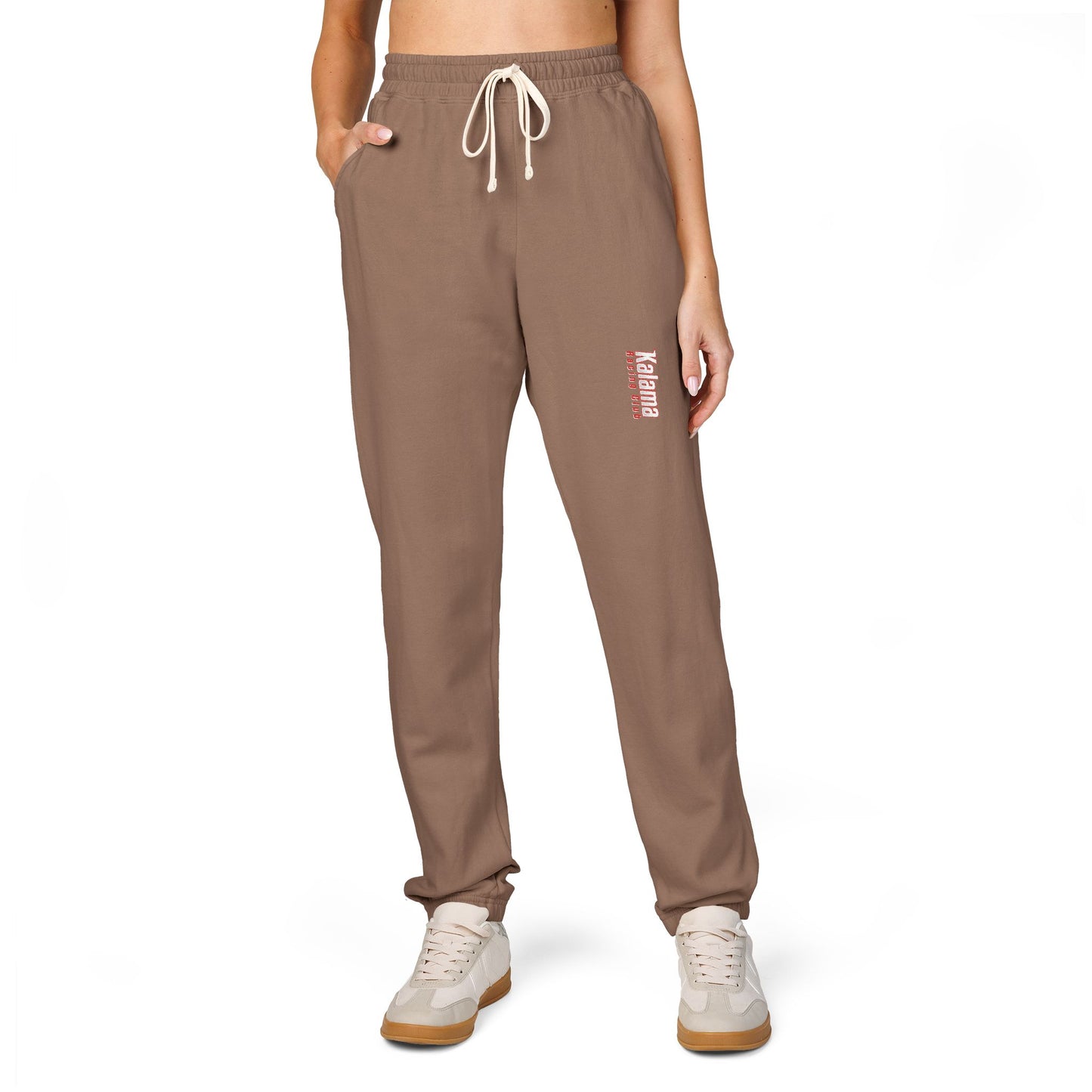 Kalama Racing Club Heather Olive 'Weekend Mode' Sweatpants — Garment-Dyed Fleece Joggers