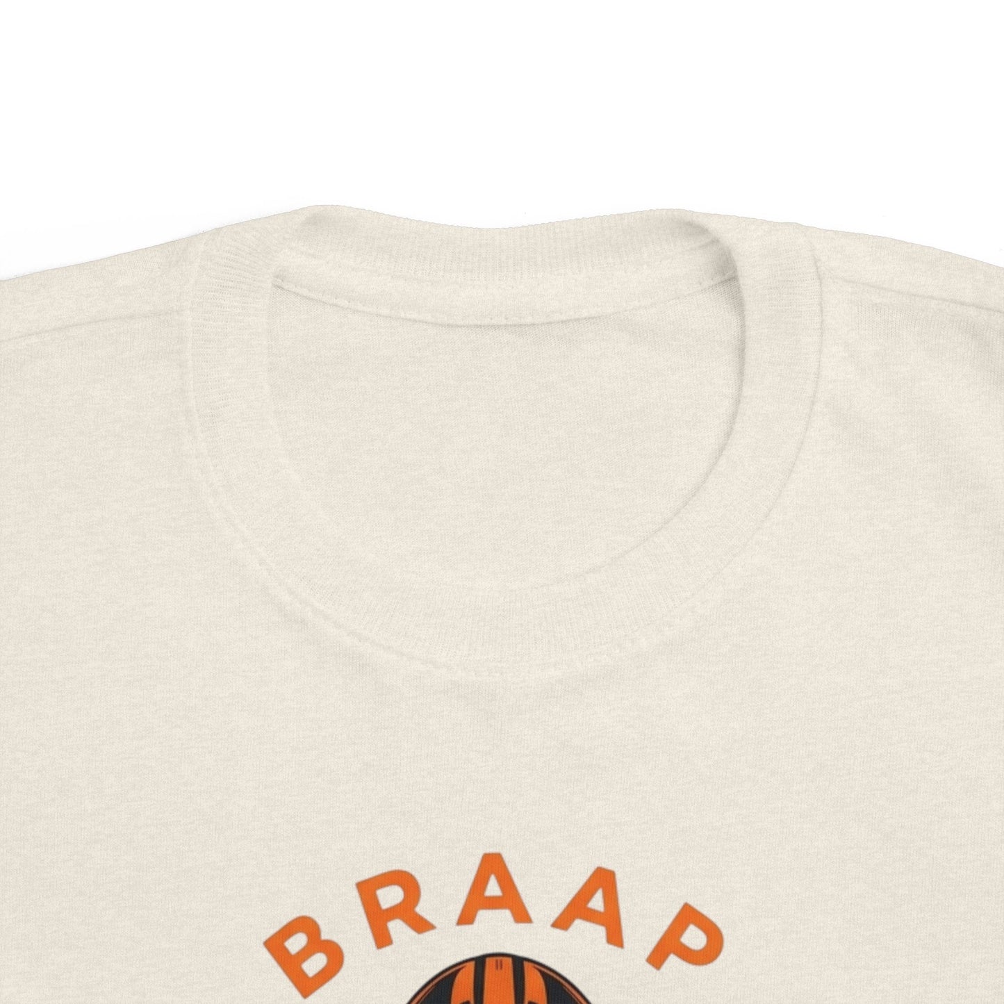 Toddler Tee - 'BRAAP' Dirt Bike Helmet Motorcycle Graphic Shirt