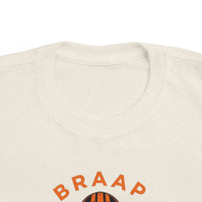 Toddler Tee - 'BRAAP' Dirt Bike Helmet Motorcycle Graphic Shirt