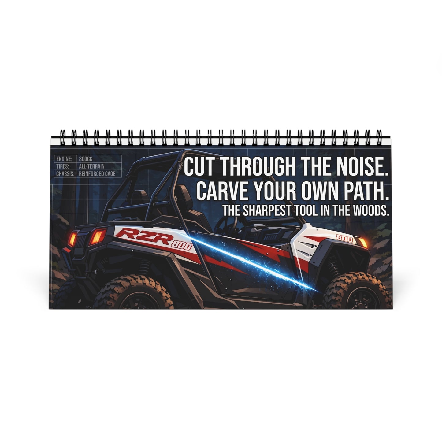 Off‑Road Adventure Desktop Calendar – “Cut Through the Noise” UTV Inspirational Calendar
