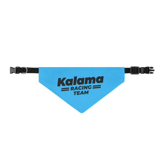 Kalama Racing Team Clip-On Pet Bandana - Blue Dog Collar Accessory
