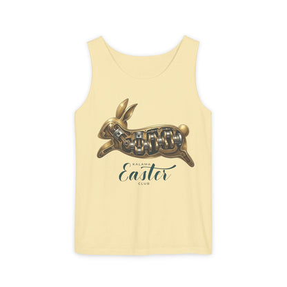 Kalama Easter Club Easter Gold Bunny Tank Top — 'Celebrate Easter' Graphic Tank