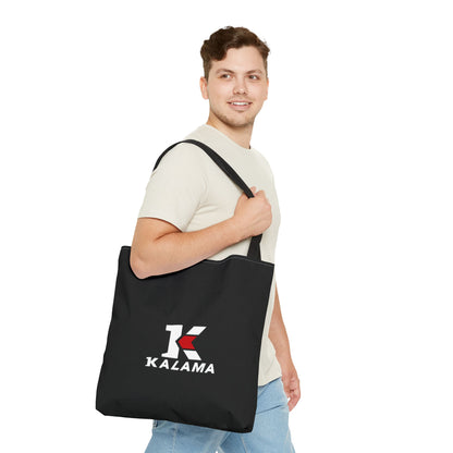 Kalama Logo Tote Bag — Black Branded Everyday Shopper