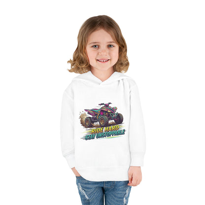 Toddler Hoodie — "Ride Hard, Stay Unstoppable" ATV Pullover