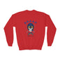 Youth Motorcycle 'BRAAP' Crewneck Sweatshirt – Skull Rider Graphic