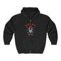 Braap Skull Motorcycle Zip Hoodie – Biker Racing Skull Design