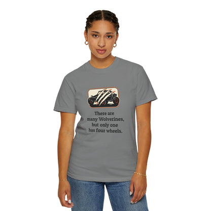 T-Shirt — "There are many Wolverines, but only one has four wheels" Vintage Car Tee