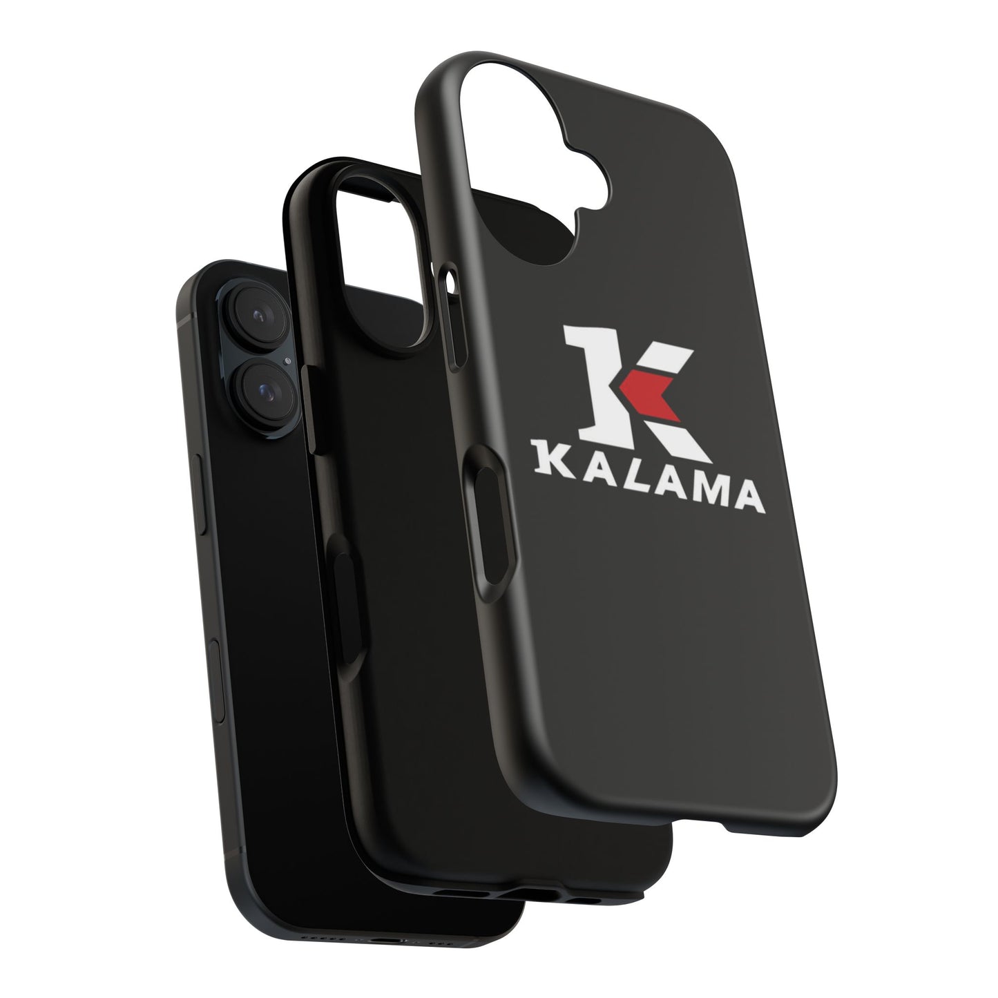 Kalama Logo Tough Phone Case — Glossy Black Protective Case
