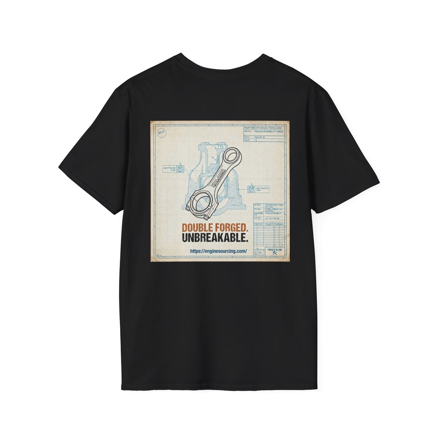 Double Forged Wrench T-Shirt – "Double Forged, Unbreakable" Mechanical Tee