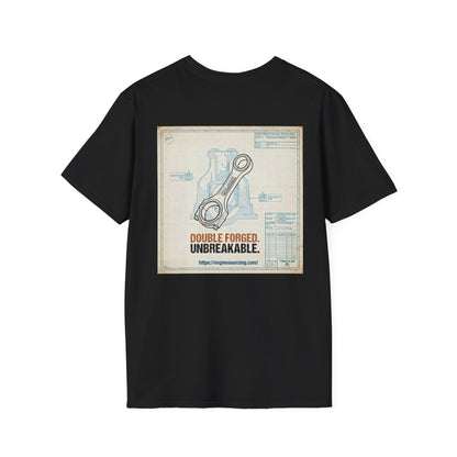 Double Forged Wrench T-Shirt – "Double Forged, Unbreakable" Mechanical Tee