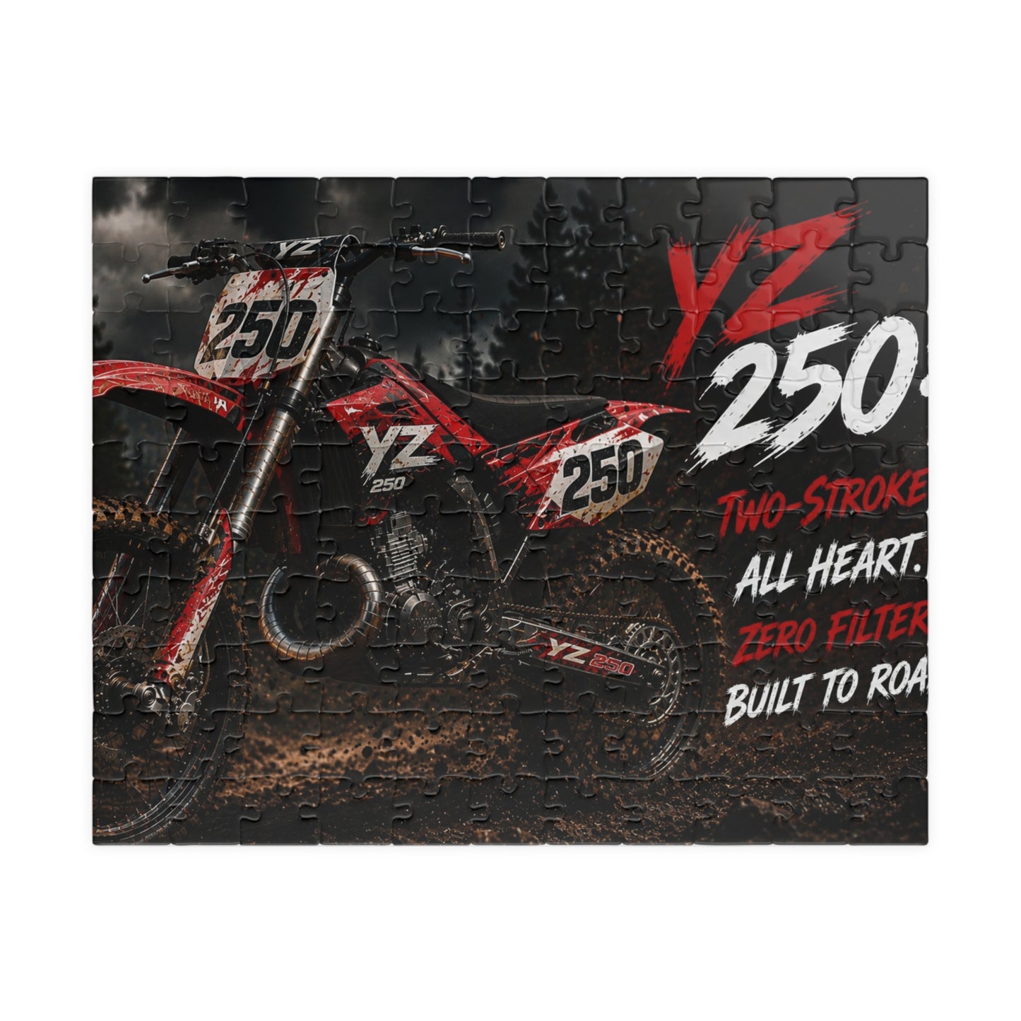 YZ 250 Dirt Bike Puzzle — 110/252/520/1014-Piece Moto Jigsaw