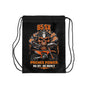 Motocross Skull Drawstring Bag – “85 SX Premix Power” Dirt Bike Gym Sack