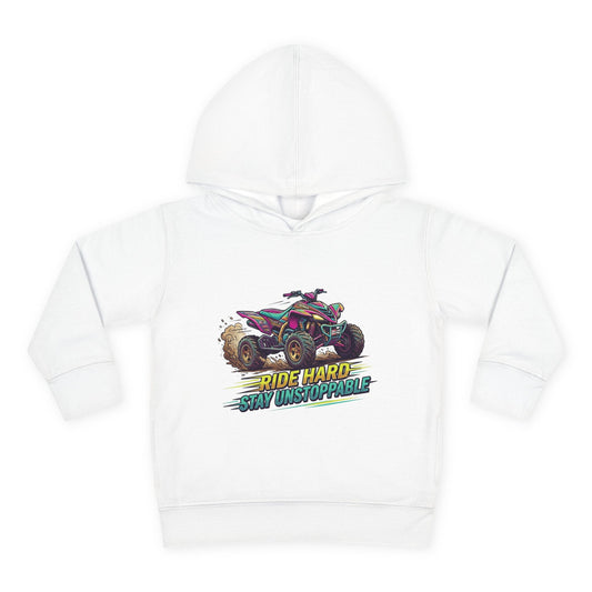 Toddler Hoodie — "Ride Hard, Stay Unstoppable" ATV Pullover