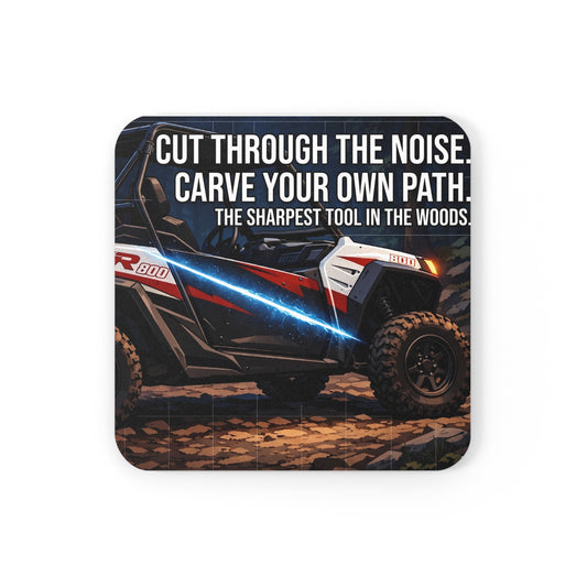 Off-Road UTV Cork Coaster — "Cut Through The Noise, Carve Your Own Path"
