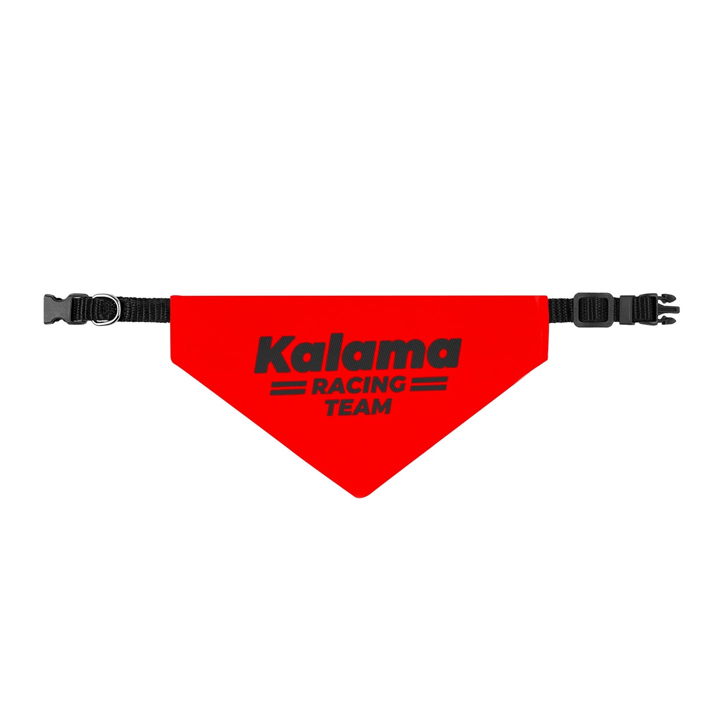 Kalama Racing Team Clip-On Pet Bandana in red