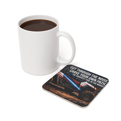 Off-Road UTV Cork Coaster — "Cut Through The Noise, Carve Your Own Path"