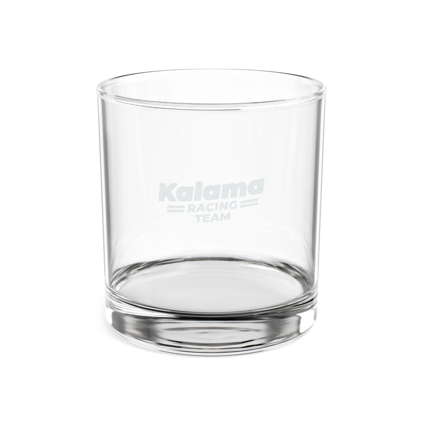 Kalama Racing Team Engraved Whiskey Glass 10.5oz — 'Kalama Racing Team' Rocks Glass, Personalized Gift for Dad & Racing Fans