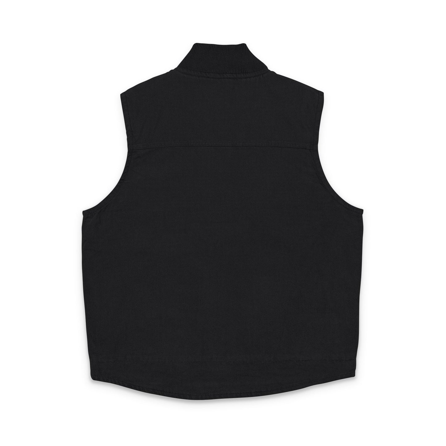 Embroidered Washed Duck Cloth Work Vest — Durable Outdoor Utility Vest with Logo
