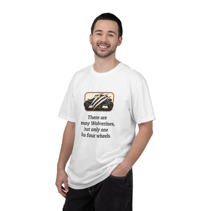 T-Shirt — "There are many Wolverines, but only one has four wheels" Vintage Car Tee