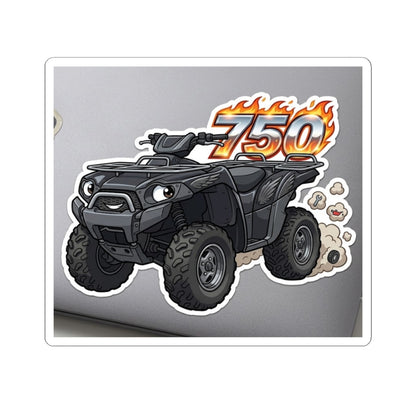 ATV 750 Sticker — Flame Logo Kiss-Cut Vinyl Decal for Trucks, Laptops & Gear
