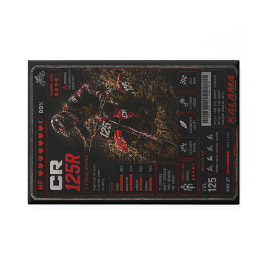 Motocross CR125R Rectangle Magnet — Racing Specs Design