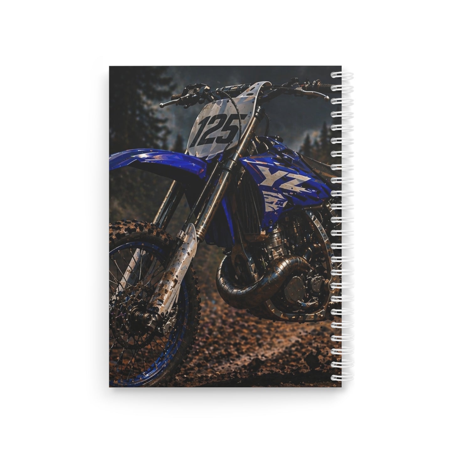 Motocross Spiral Notebook — “Scream Louder, Lean Deeper” Dirt Bike Journal