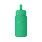 Mini 14oz Water Bottle with Kalama Racing Team Logo — Compact Straw Bottle for Kids & On-the-Go (Green)